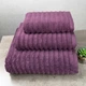Набор махровых полотенец Зеро Твист 3шт GM Textile 40x70см, 50x90см, 70x140см 550г/м2 (Темно-Сиреневый) - изображение 1