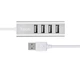 USB-хаб HOCO HB1 4USB Line machine Silver (6957531038146) - зображення 3