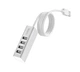 USB-хаб HOCO HB1 4USB Line machine Silver (6957531038146) - зображення 4