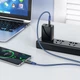 Кабель HOCO S51 Type-C to Type-C 100W, 1.2m, nylon, zinc+TPE connectors, Blue (6931474749260) - зображення 2