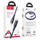 Кабель HOCO S51 Type-C to Type-C 100W, 1.2m, nylon, zinc+TPE connectors, Blue (6931474749260) - зображення 5