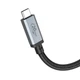 Кабель HOCO US05 USB4 HD high speed data cable Type-C to Type-C 100W 5A 2m Black - изображение 3