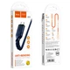 Кабель HOCO X59 USB to Micro 2.4A, 1m, nylon, TPE connectors, Blue (6931474744913) - изображение 2