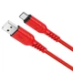 Кабель HOCO X59 USB to Type-C 3A, 1m, nylon, TPE connectors, Red (6931474744937) - изображение 1