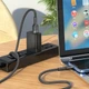 Кабель HOCO U110 USB to iP 2.4A, 1.2m, нілон, алюмінієві connectors, Black (6931474770561) - зображення 3