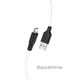 Кабель Hoco X21 Plus USB – Lightning 2.4 А 1 м чорний/білий - изображение 1
