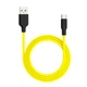 Чёрно-желтый кабель Hoco X21 Plus USB - Lightning - изображение 1