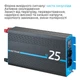 Инвертор с чистой синусоидой ECTIVE SI 25 2500W/12V Black/Blue (SI 25) - изображение 3