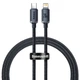 Кабель Baseus Crystal Shine Series Fast Charging Data Cable Type-C to iPhone 20W 1.2m Black - изображение 1