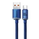 Кабель Baseus Crystal Shine USB 2.0 to Type-C 100W 1.2M Синій (CAJY000403) - зображення 2