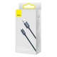 Кабель Baseus Crystal Shine USB 2.0 to Type-C 100W 2M Черный (CAJY000501) - изображение 6
