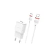 Зарядне мережеве BOROFONE BA48A Orion (1USB 2.1A) Type-C Білий - зображення 1