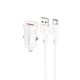 Зарядне автомобільне BOROFONE BZ18 (1USB 3A QC3.0 18W) Type-C Білий - изображение 1