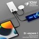 УМБ Promate Bolt-10Pro 10000 mAh USB-C 2xUSB-A White (bolt-10pro.white) - изображение 3