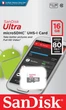 Карта памяти 16 ГБ | SanDisk Ultra 16Gb | Тип microSDHC | Class 10 UHS-I R-80MB/s (SDSQUNS-016G-GN3MN) KT-FF - изображение 2