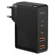 Сетевое зарядное устройство Baseus 100W Quick GaN2 Pro QC4.0+PD3.0 2USB+2Type-C 5A + кабель Baseus Type-C to Type-C 100W 20V/5A 1м Black - изображение 1