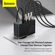 Сетевое зарядное устройство Baseus 100W Quick GaN2 Pro QC4.0+PD3.0 2USB+2Type-C 5A + кабель Baseus Type-C to Type-C 100W 20V/5A 1м Black - изображение 8