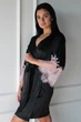 Халат с кружевом Felena Rose 234 black 44(M) Черный - изображение 3
