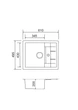 Кухонная мойка гранит ADAMANT Fortis 610х495x200 Графит-13 с сифоном Nova - изображение 7
