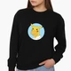 Свитшот женский Гомер-чу Симпсоны и Пикачу (The Simpsons and Pikachu) (8771-2001) Черный XL - изображение 1