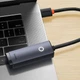 Внешняя сетевая карта Type-C на RJ45 LAN Baseus Lite Series Ethernet Adapter (1000Mbps, 15см). Gray - изображение 6