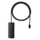 USB хаб расширитель с входом Type-C HUB адаптер Baseus Lite Series 4-in-1 (Type-C to USB 3.0*4, 1m). Black - изображение 4