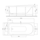 Ванна акрилова 150х70 см AM.PM W80A-150-070W-A Like - изображение 10