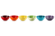Набір із 6 салатників Le Creuset Rainbow 16 см різнокольорові (79286168359006) - зображення 1