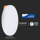 Панель потолочная врезная LED V-TAC, 18W, SKU-733, Samsung CHIP, 230V, 3000К, круглая, диаметр 170mm (3800157643023) - изображение 3