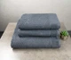 Комплект махрових рушників Уельс 3шт GM Textile 50х90см, 50х90см, 70х140см 500г/м2 (Темно-Сірий) - зображення 1