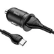 Автомобильное зарядное устройство в прикуриватель Hoco Z43 |1USB, 3A, QC, 18W| Type-C кабель Black - изображение 3