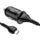 Автомобильное зарядное устройство в прикуриватель Hoco Z43 |1USB, 3A, QC, 18W| Micro-USB кабель Black - изображение 3
