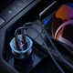 Автомобильное зарядное устройство в прикуриватель USAMS US-CC146 C26 |1USB/1Type-C, 3A/95W, QC/PD| Black - изображение 3