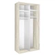 Шкаф-купе двухдверный двухсекционный Modern 120х60х240 см Дуб крафт белый (ДСП + Зеркало) - изображение 2