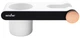 Полиця з тримачем для фену MVM BP-33 WHITE/BLACK клейка - изображение 1