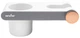 Полиця з тримачем для фену MVM BP-33 WHITE/GRAY клейка - изображение 1