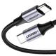 Кабель UGREEN US261 USB-C to USB-C 60W QC4.0 PD3.0 3A 0.5m Black/Gray (50149) - зображення 2