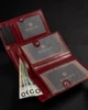 Женский кожаный кошелёк Badura с RFID 11,5 х 17,5 х 3 (PO_D106CR_CE) - красный - изображение 4