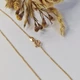Цепь бусина позолоченная 45 см золотистая 44 000 T 390 - изображение 3