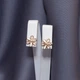 Серьги пусеты цветочки 188 KH01 AA - изображение 1