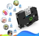 Сумісна касета Suminey ламінованої стрічки для принтера Brother P-touch касети TZe-231 12mm, чорний на білому, набір з 5 шт. - зображення 4