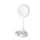 Косметичне дзеркало з підсвічуванням HMD Mirror 16 см LED лампа 3 режими світла, сенсорне керування, USB Білий - зображення 3