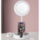Косметичне дзеркало з підсвічуванням HMD Mirror 16 см LED лампа 3 режими світла, сенсорне керування, USB Білий - зображення 14