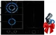 Комбинированная индукционно - газовая варочная поверхность Luxor Modul RI PG 320 Induction 60 GAS + уголок для безопасного подключения в подарок черный - изображение 1