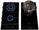 Комбинированная индукционно - газовая варочная поверхность Luxor Modul RI PG 320 Induction 60 GAS + уголок для безопасного подключения в подарок черный - изображение 6