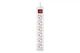 Фільтр живлення REAL-EL RS-6 Protect M 1.8м White (EL122300031) - зображення 7