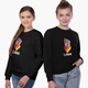 Свитшот для девочек Лайки Кот (Likee Cat) (9509-1470-8) 158-164 см Черный - изображение 5