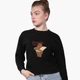 Свитшот для девочек Вся правда о медведях (We Bare Bears) (9509-2909-8) 158-164 см Черный - изображение 2