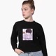 Свитшот для девочек БТС (BTS) (9509-3259-7) 146-152 см Черный - изображение 2
