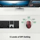Беспроводная мышь UGREEN MU006 800-4000 DPI 2.4 GHz Red (15065) - изображение 3